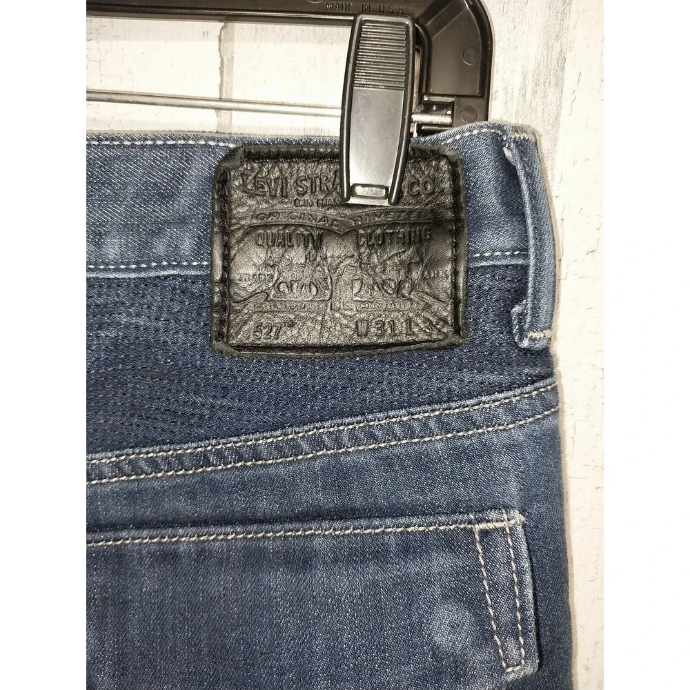 Levi’s 527 Men’s Bootcut Blue Jeans 31x32 Flap Pocket